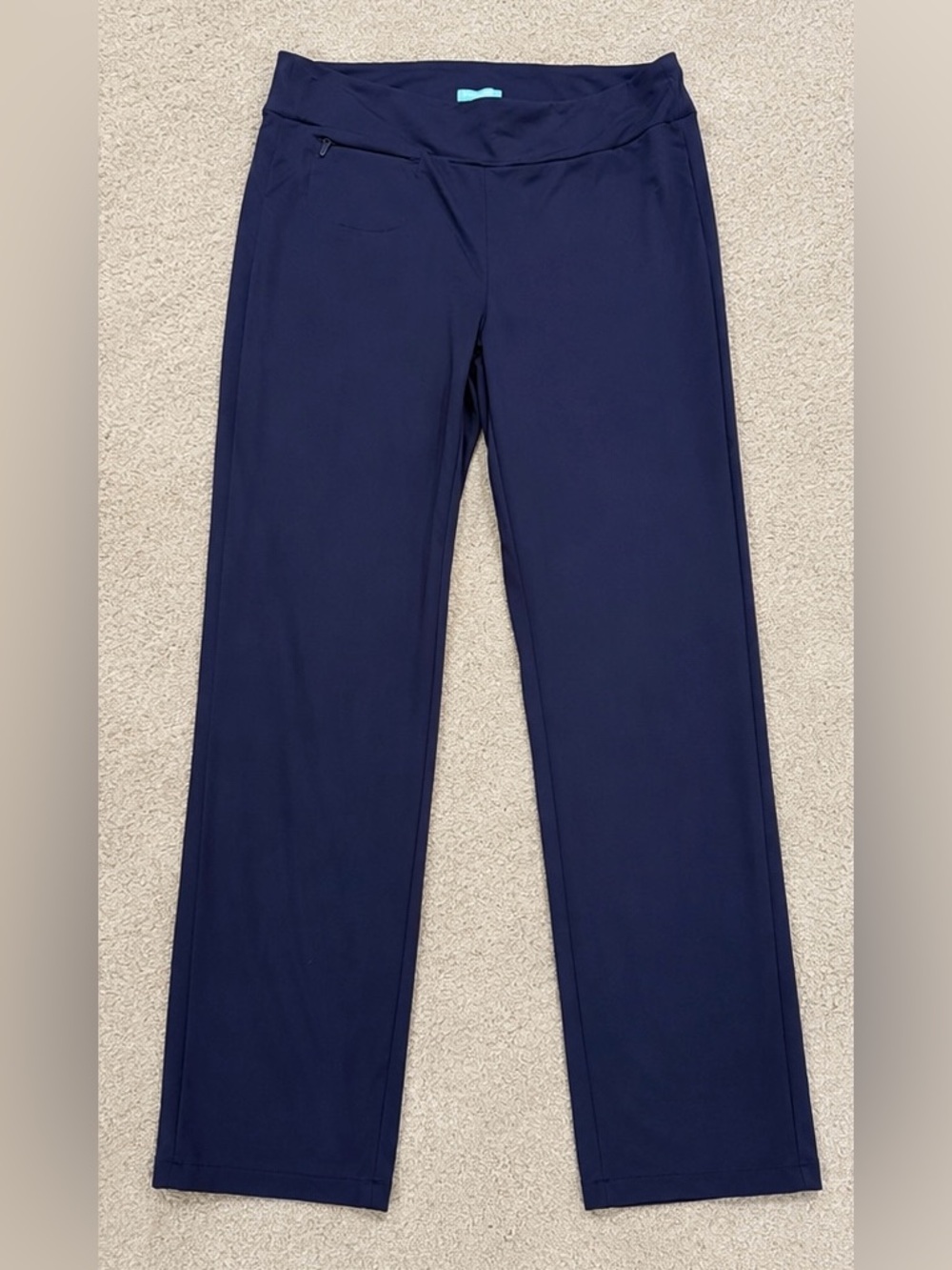 J.McLaughlin Navy Stretch Pants Women’s Size M Slim Ankle Pull-On Classic